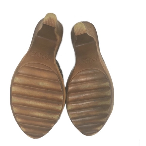 Passarela Brazil Blue and Yellow Heels - Size 8 - Picture 7 of 8